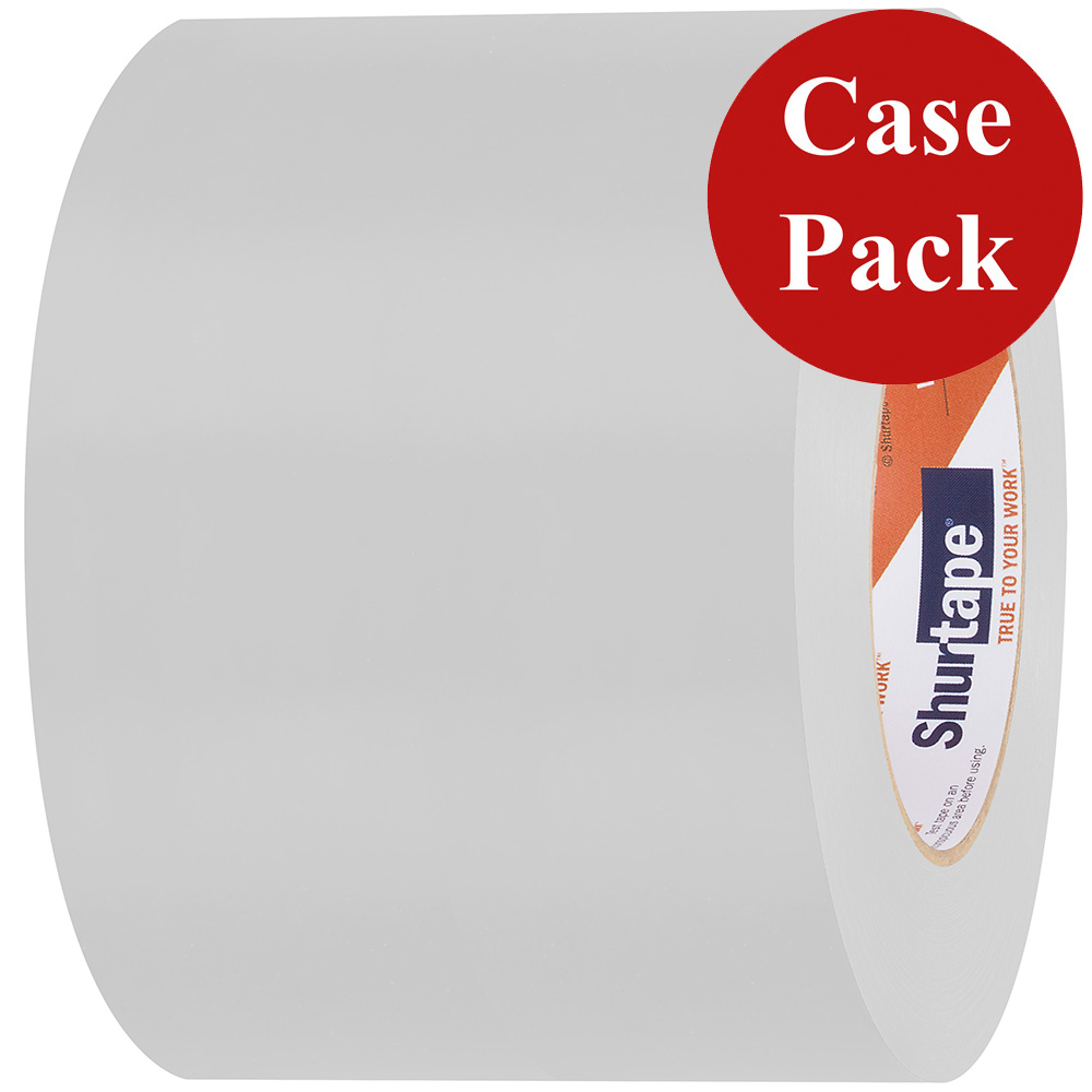 Image 1: Shurtape UV-Resistant Marine Heat Shrink Tape - 96MM x 55M Roll - Straight Edge White *Case of 12 Rolls*