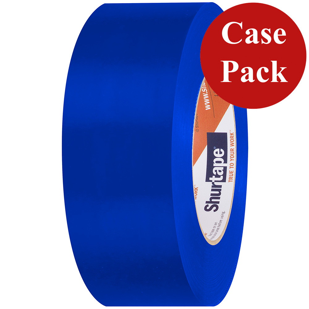 Image 1: Shurtape UV-Resistant Marine Heat Shrink Tape - 48MM x 55M Roll - Straight Edge Blue *Case of 24 Rolls*