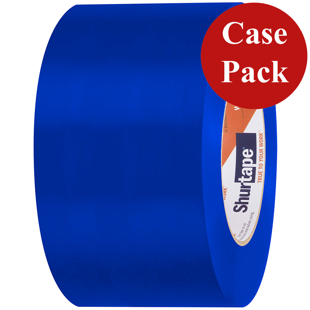 Image 1: Shurtape UV-Resistant Marine Heat Shrink Tape - 72MM x 55M Roll - Straight Edge Blue *Case of 16 Rolls*