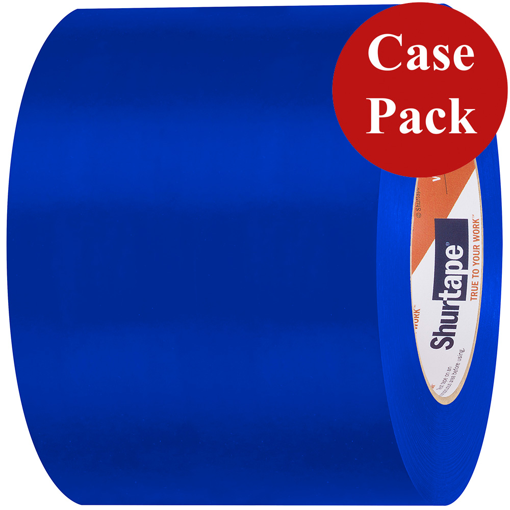 Image 1: Shurtape UV-Resistant Marine Heat Shrink Tape - 96MM x 55M Roll - Straight Edge Blue *Case of 12 Rolls*