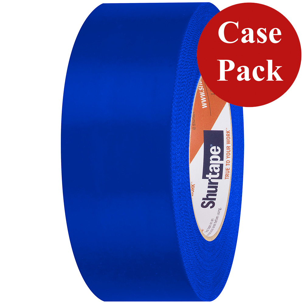 Image 1: Shurtape UV-Resistant Marine Heat Shrink Tape - 48MM x 55M Roll - Serrated Edge Blue *Case of 24 Rolls*