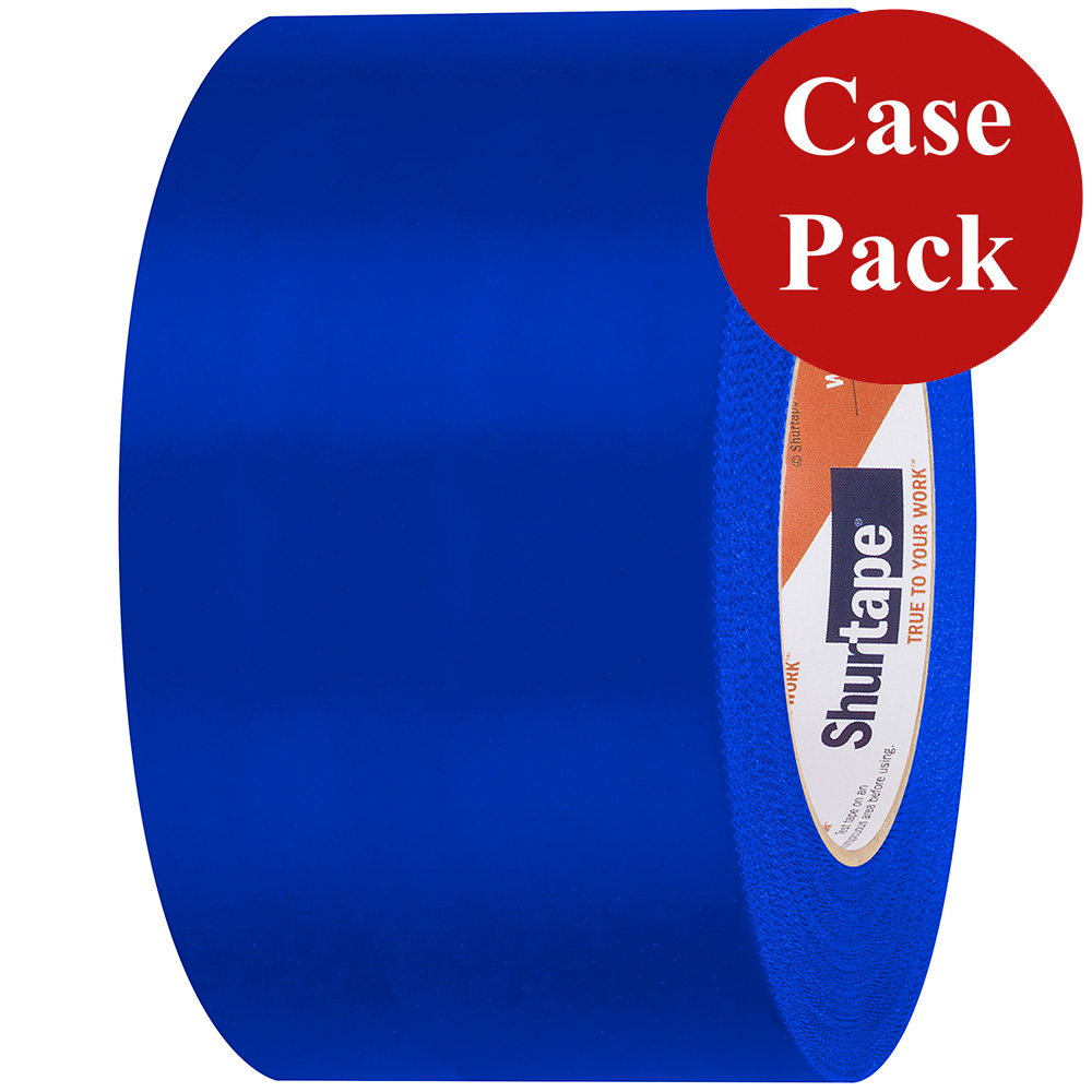 Image 1: Shurtape UV-Resistant Marine Heat Shrink Tape - 72MM x 55M Roll - Serrated Edge Blue *Case of 16 Rolls*