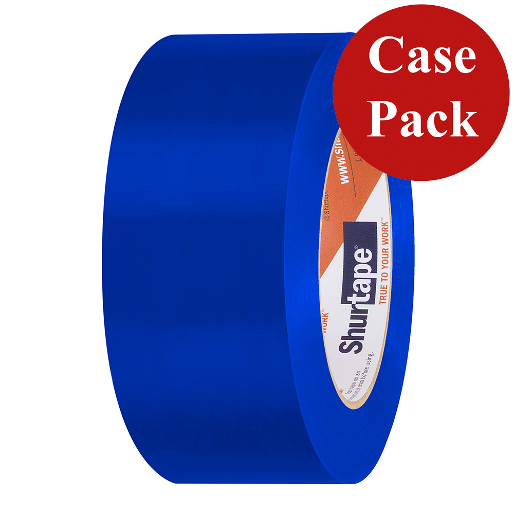 Image 1: Shurtape UV-Resistant Marine Hull Preservation Tape - 48MM - 33M Roll - Straight Edge Blue *Case of 24 Rolls*