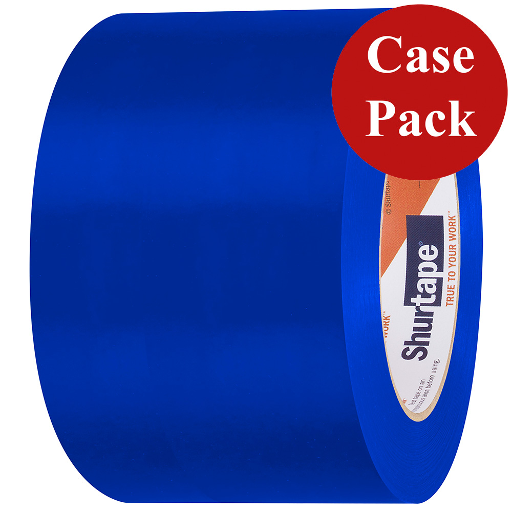 Image 1: Shurtape UV-Resistant Marine Hull Preservation Tape - 72MM - 33M Roll - Straight Edge Blue *Case of 16 Rolls*