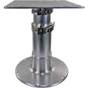 Image 1: Springfield Pedestal - 3-Stage Table - 16"-30" - Brite Dip