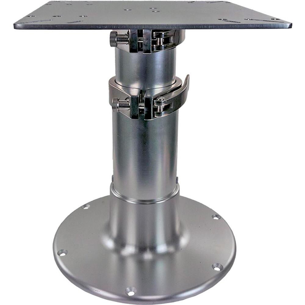 Image 1: Springfield Pedestal - 3-Stage Table - 16"-30" - Brite Dip