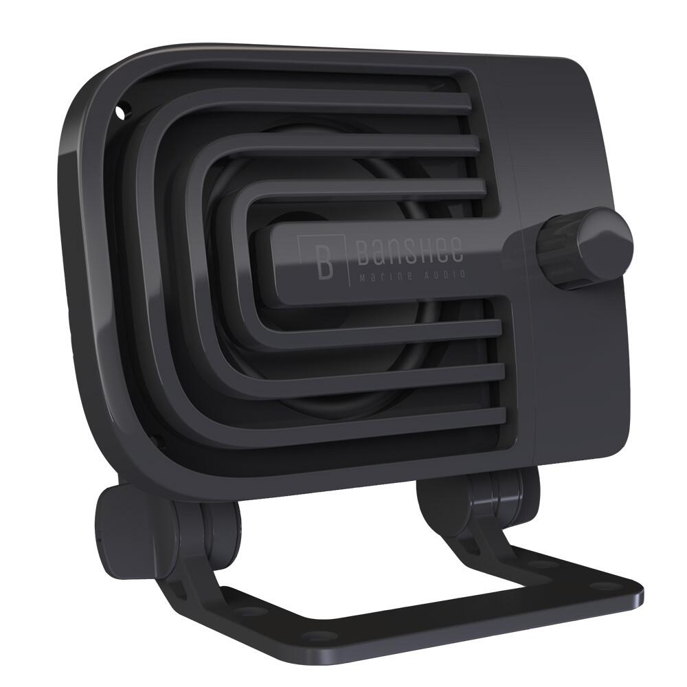 Image 1: Banshee Marine Active External VHF Speaker - Black