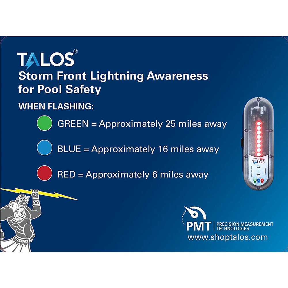 Image 1: TALOS Standard Lightning Detector w/18"x24" Safety Information Sign