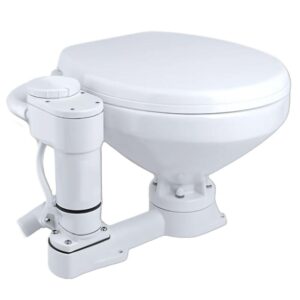 Image 1: Commodore Electric Marine Toilet - Twist Flush - Regular Size