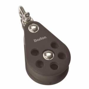 Image 1: Barton Size 5 54mm Plain Bearing Pulley Block Reverse Shackle