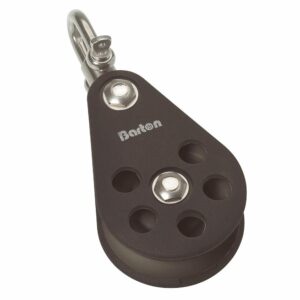 Image 1: Barton Size 7 70mm Plain Bearing Pulley Block Single Swivel
