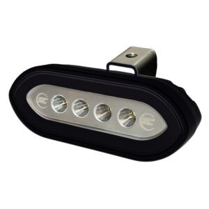 Image 1: Shadow-Caster Bracket Mount Spreader Light - Black Housing - White