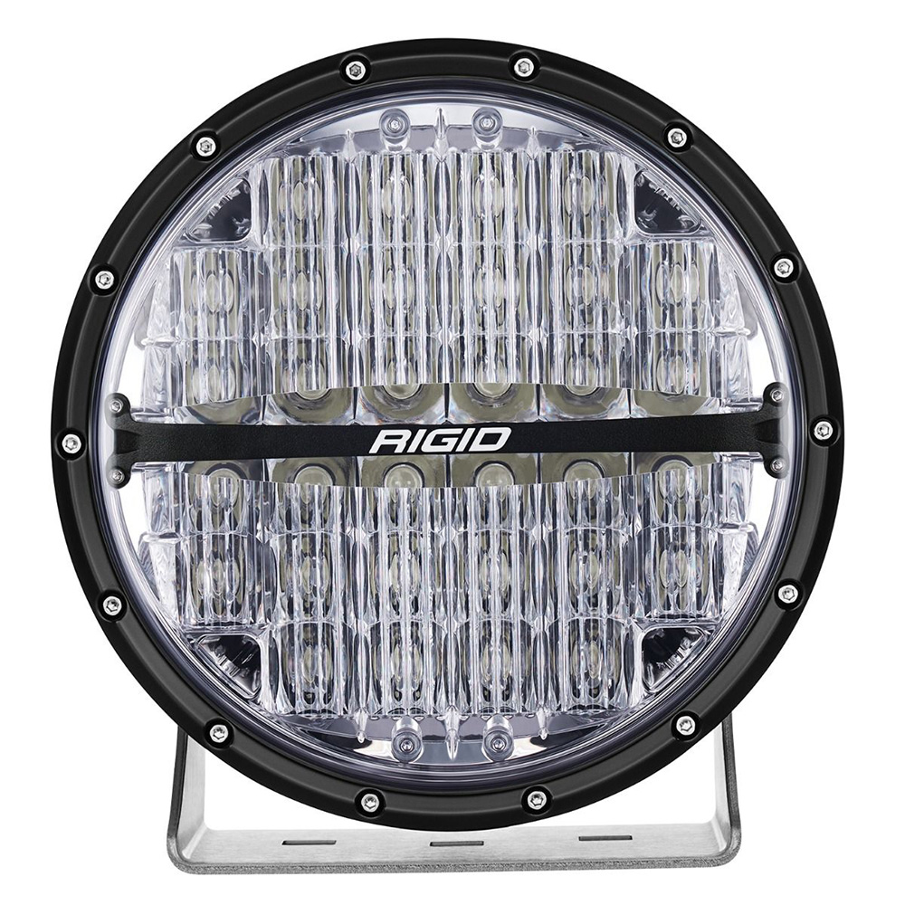 Image 1: RIGID Industries 360-Series RGBW 9" Offroad Lamp Drive Beam w/RGBW Backlight Pod - Single