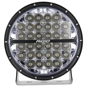 Image 1: RIGID Industries 360-Series RGBW 9" Offroad Lamp Spot Beam w/RGBW Backlight Pods - Single