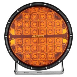 Image 1: RIGID Industries 360-Series Amber Pro 9" Offroad Spot Beam w/Amber Backlight Pod - Single