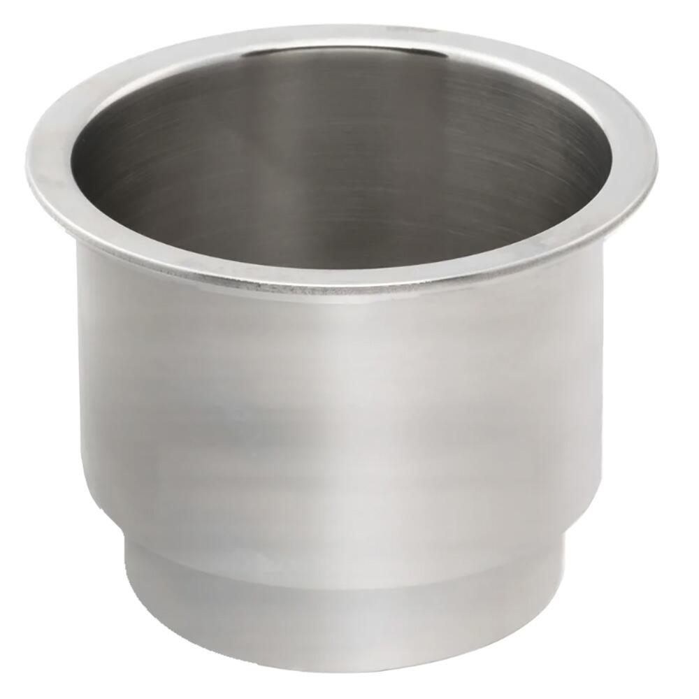 Image 1: Whitecap Large Stainless Steel Cupholder (Fits YETI)