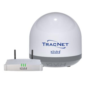 Image 1: KVH TracNet Coastal Pro 5G/WiFi Compact Terminal w/TracNet Hub