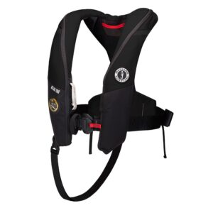 Image 1: Mustang Atlas 190 DLX Open Ocean Inflatable PFD - Black