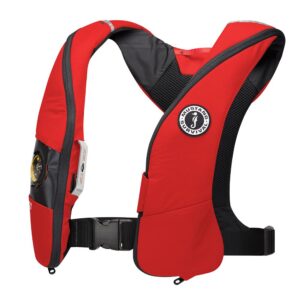 Image 1: Mustang Elite 120 Coastal Inflatable PFD - Red