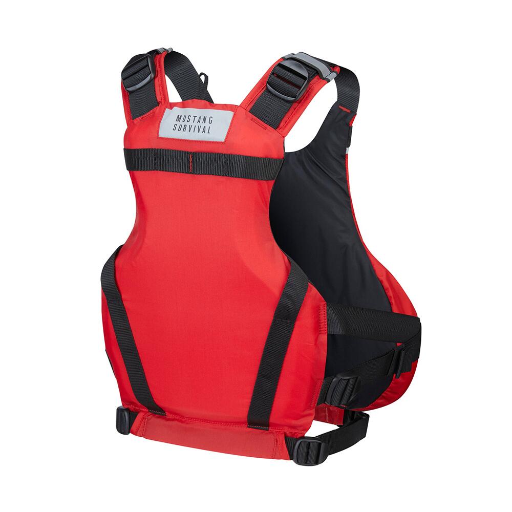 Image 2: Mustang Vibe Foam Pull-Over Life Vest - S/M - Red