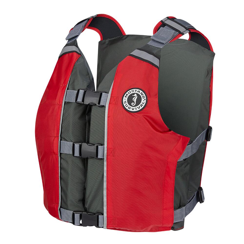 Image 1: Mustang APF Foam Vest - Universal - Red/Grey