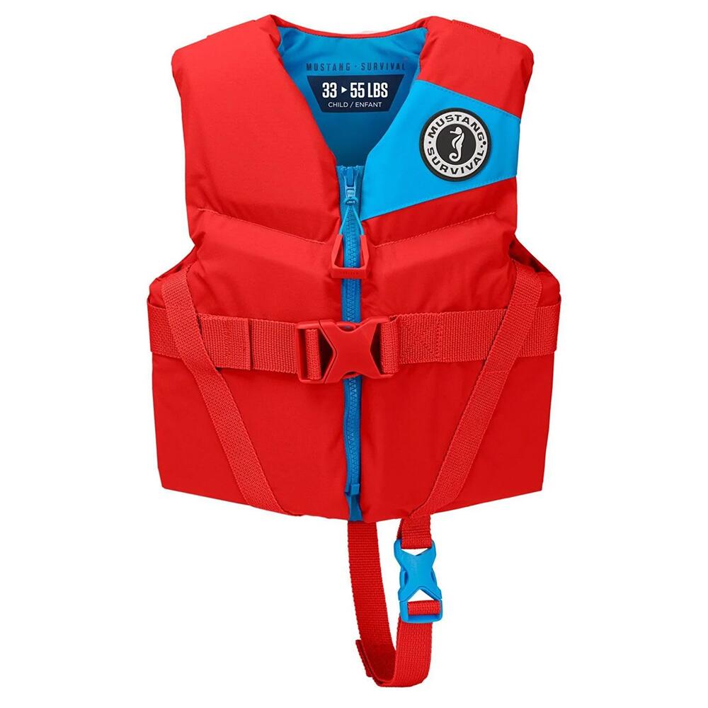 Image 1: Mustang Child Rev Foam Life Vest - Imperial Red