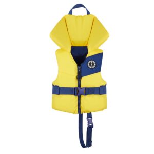 Image 1: Mustang Lil' Legends Child Foam Vest - Yellow/Navy