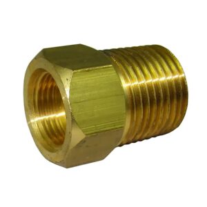 Image 1: Scandvik 3/8" BSP x 1/2" NPT - Brass