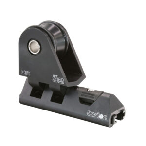Image 1: Barton 32mm HD Pin Genoa Car Heavy Duty w/Plunger Stop - Black
