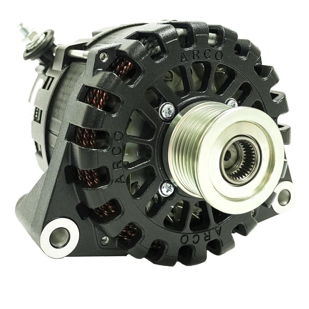 Image 1: ARCO Marine Zeus 24V 7kW N62 Alternator w/Clutch Pulley