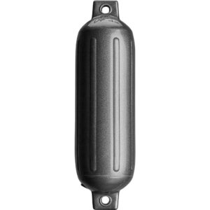 Image 1: Polyform G-3 Twin Eye Fender 5.5" x 19" - Metallic Graphite