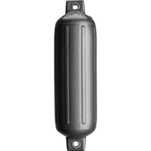 Image 1: Polyform G-4 Twin Eye Fender 6.5" x 22" - Metallic Graphite