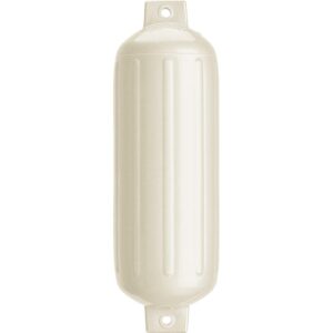 Image 1: Polyform G-5 Twin Eye Fender 8.8" x 26.8" - Metallic White