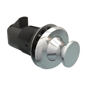Image 1: Southco Push To Close Latch Point - Chrome