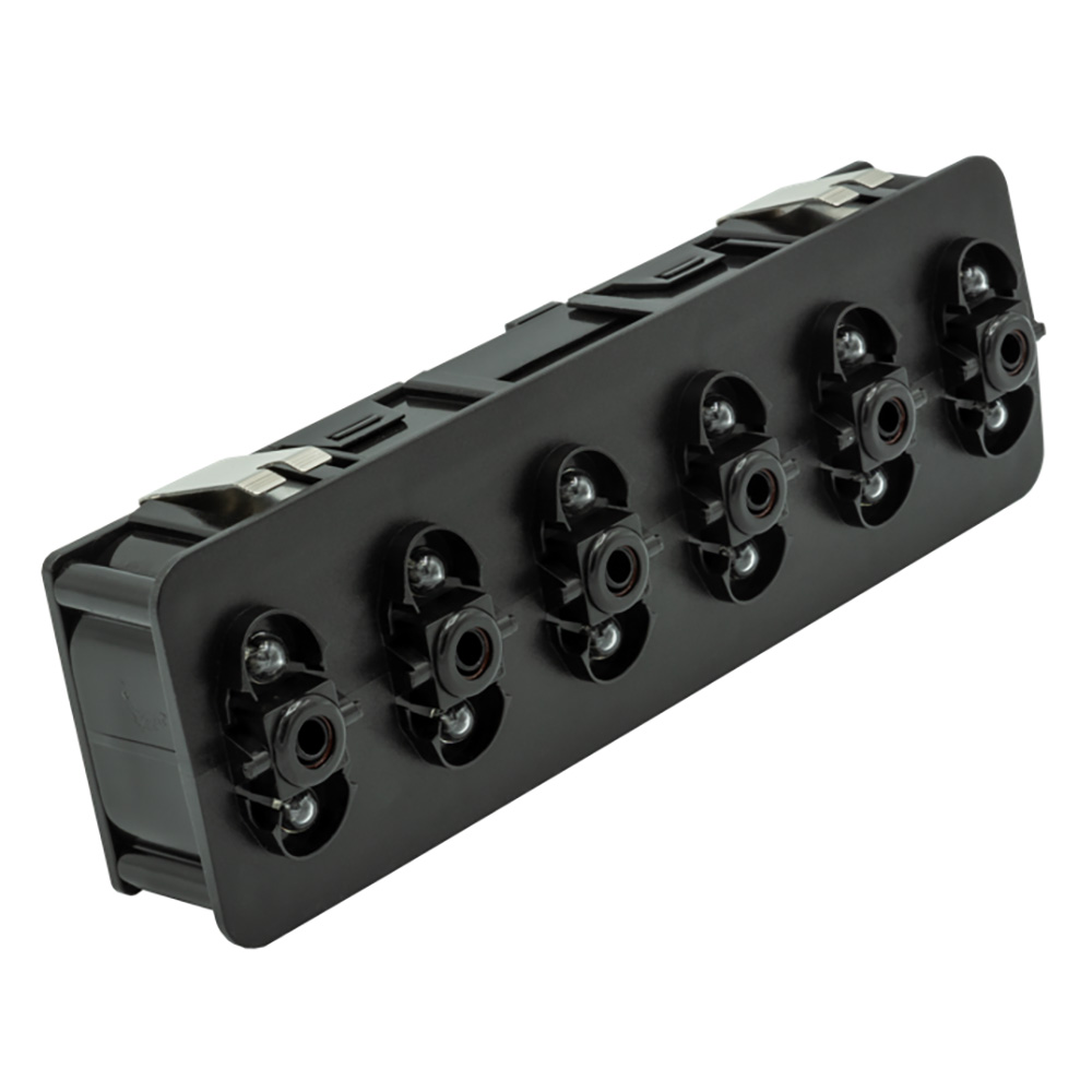 Image 1: Maretron VMM6 Contura&reg; Series Digital Switch Module, 6 Rocker - No Actuators w/Right Switch 3-Position & Blue LEDs