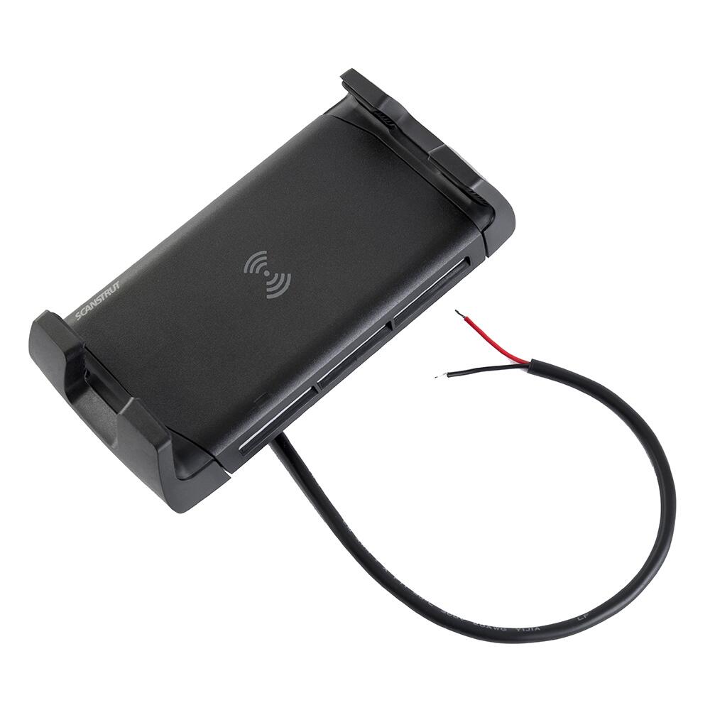 Image 1: Scanstrut Active 15W Wireless Adjustable Phone Charging Mount - 12/24V
