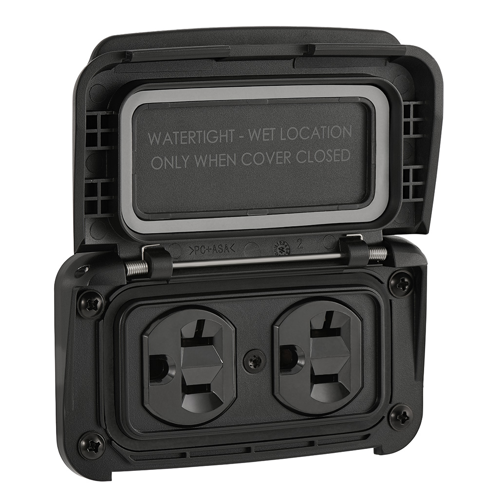 Image 1: Scanstrut Ventura Series Dual AC Outlet - 125V - 20A