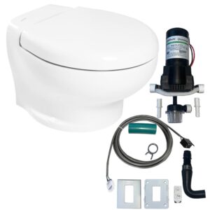 Image 1: Thetford Nano Eco Compact Toilet Raw Water Kit w/Inlet Pump - 12V