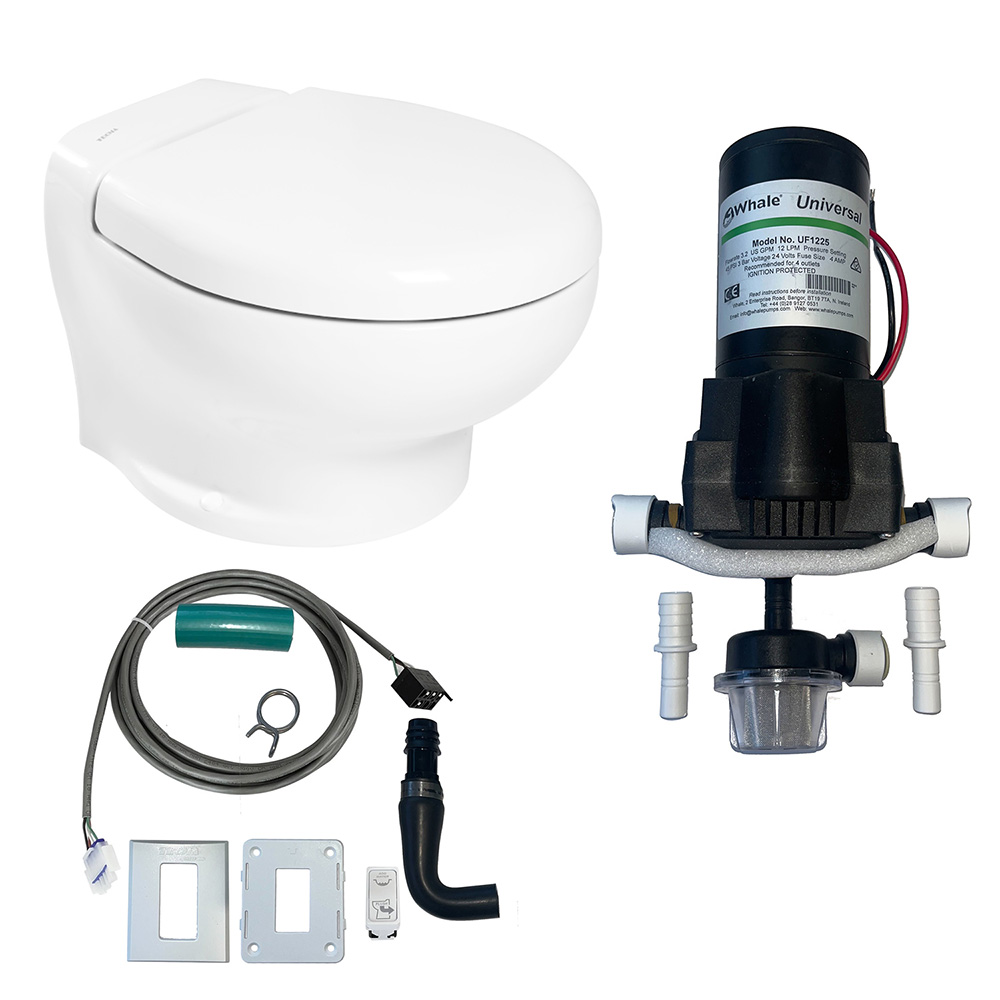 Image 1: Thetford Nano Eco Compact Toilet Raw Water Kit w/Inlet Pump - 24V