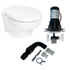 Image 1: Thetford Nano Eco Compact Toilet Raw Water Kit w/Inlet Pump - 12V