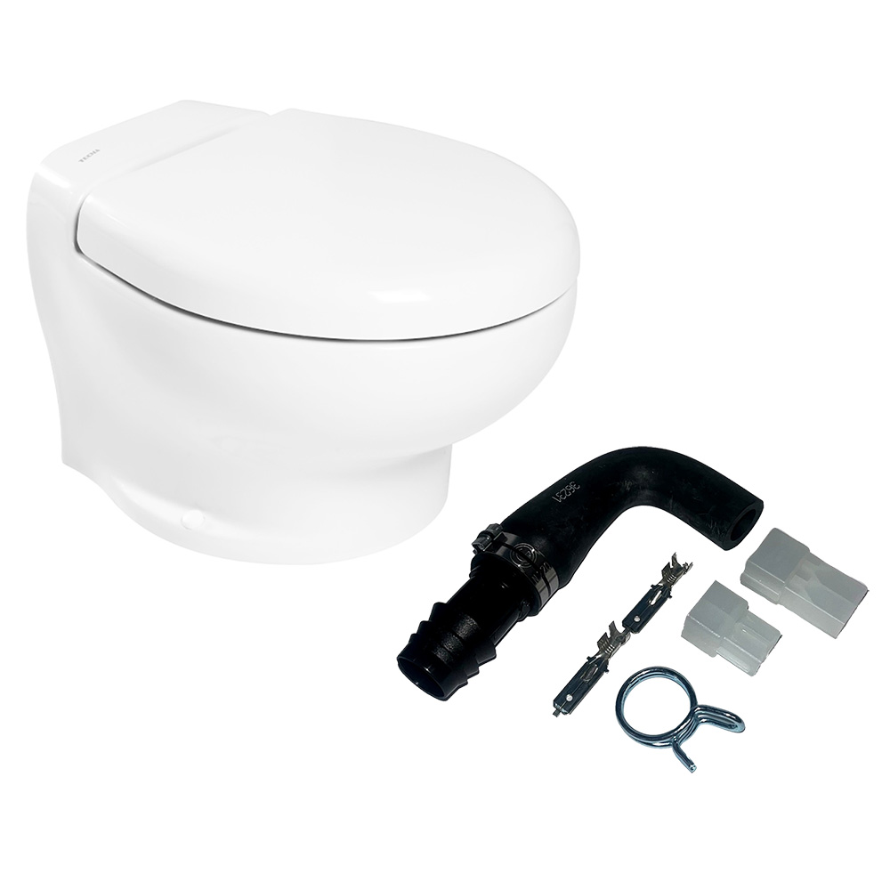 Image 1: Thetford Nano Touch Compact Toilet Raw Water Kit (No Inlet Pump) - 24V