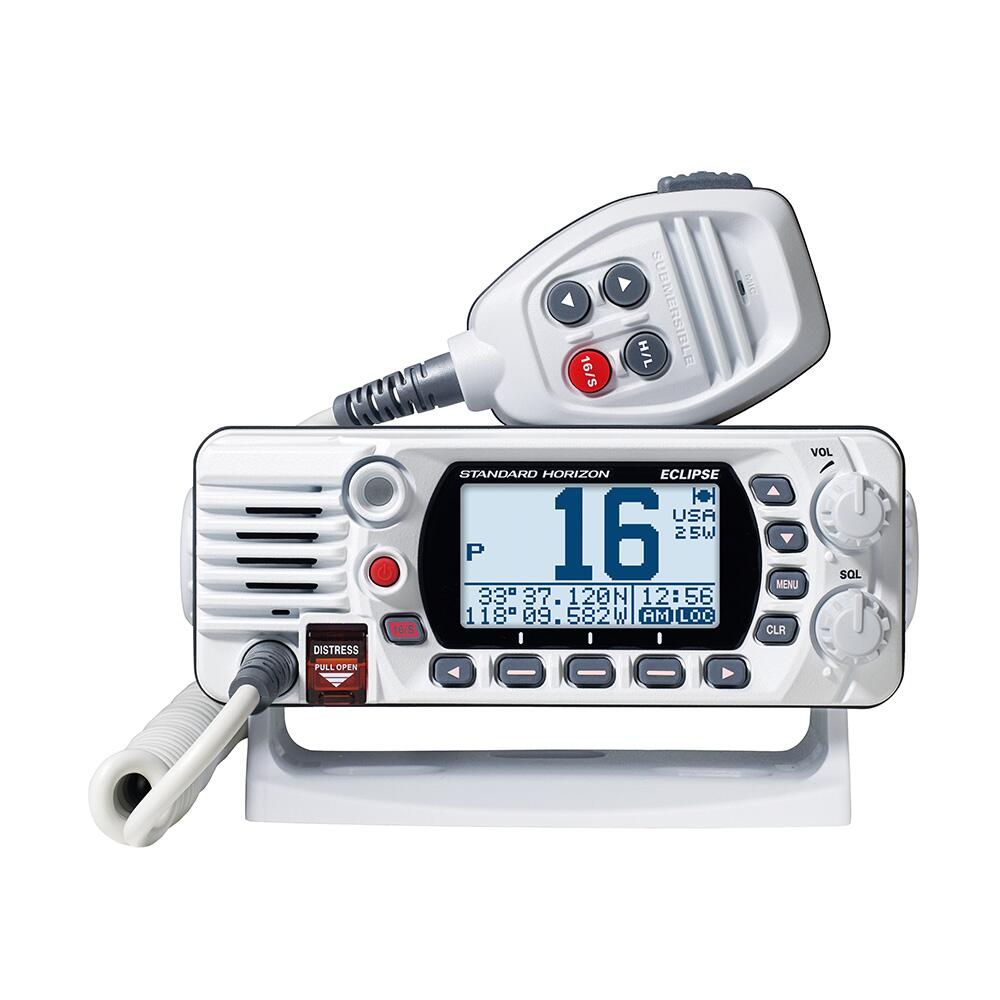 Image 1: Standard Horizon GX1410GW Eclipse Series 25W Fixed Mount VHF/GPS - White
