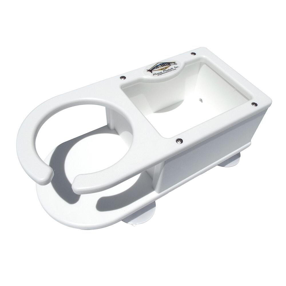 Image 1: Deep Blue Marine MB-1 Single Cup Holder w/Storage