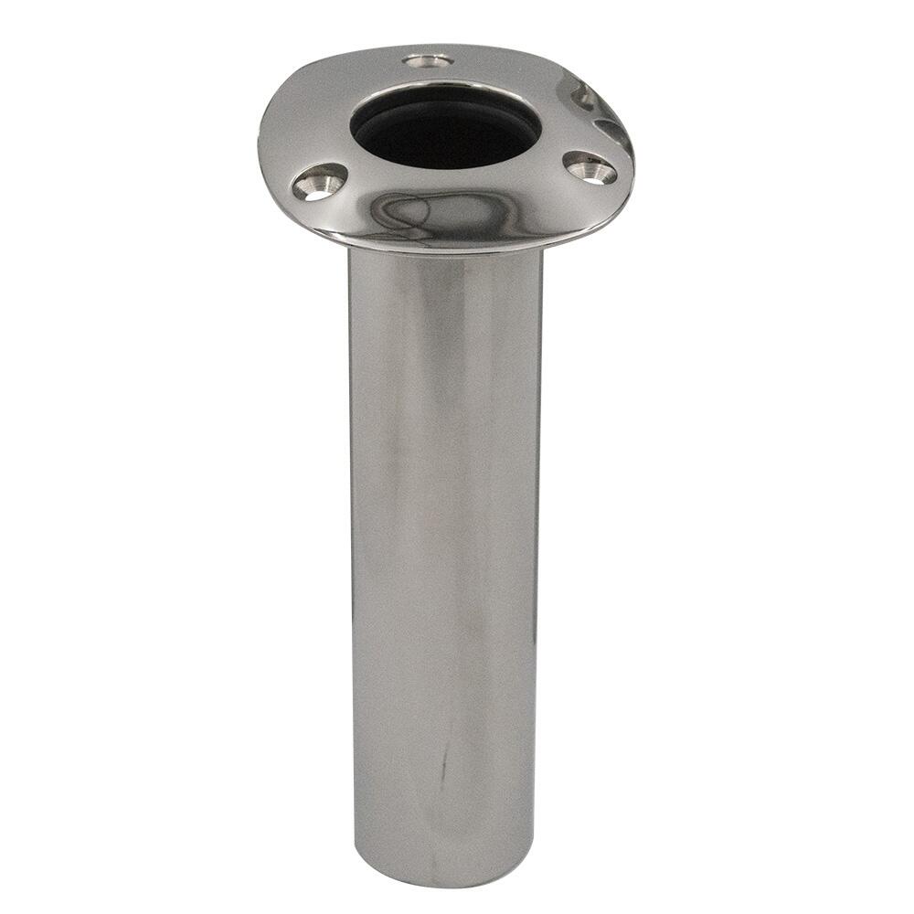 Image 1: C.E. Smith Flush Mount Rod Holder - 0 Degree - Black Liner - No Logo