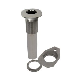 Image 1: C.E. Smith Screwless Flush Mount Rod Holder - 0 Degree - Black Liner - No Logo