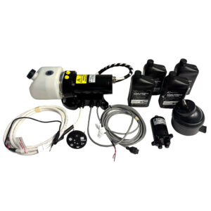 Image 1: Uflex MasterDrive Steering System - Single Station Retrofit Kit - MasterDrive 40cc Tilt Mount Helm & UPMD Power Unit (No Cylinders Included)