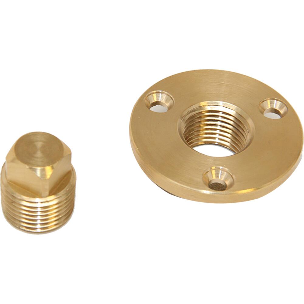 Image 1: Sea-Dog Garboard Drain & Plug - Machined Bronze