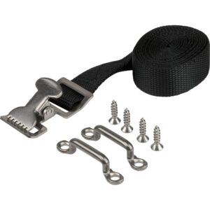 Image 1: Sea-Dog Gas Tank Strap - Nylon Webbing/304 Stainless Steel - 72"