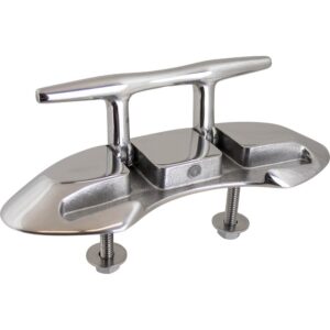 Image 1: Sea-Dog Folding Stud Mount Cleat - 4-1/2" - Investment Cast 316 Stainless Steel