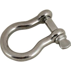Image 1: Sea-Dog Bow Shackle - 7/8" Diameter, 1" Opening, 316 Cast Stainless Steel